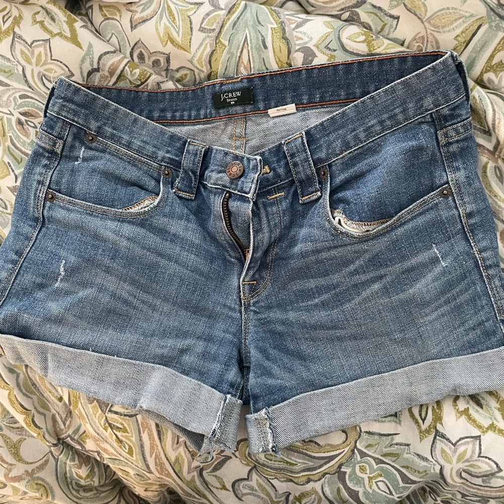 J crew size 4 denim shorts good used condition